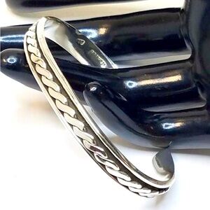Sterling Silver 925 Vintage Cuff Bracelet